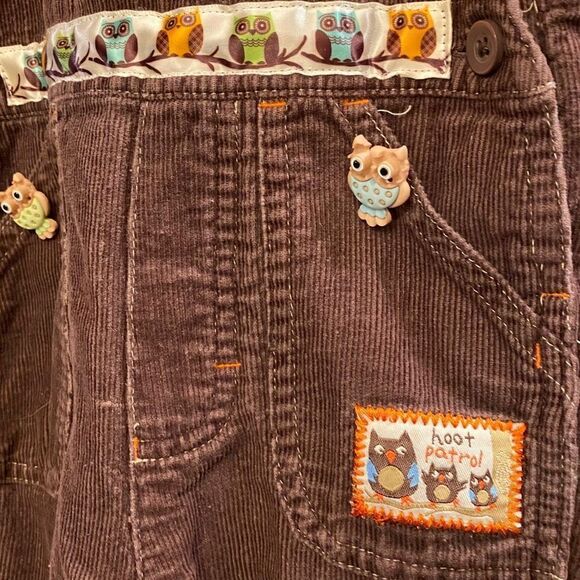 Vintage Baby Togs Corduroy Owl Overalls - Picture 3 of 5